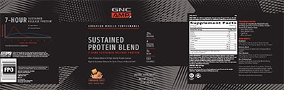 GNC AMP SUSTAINED PROTEIN BLEND