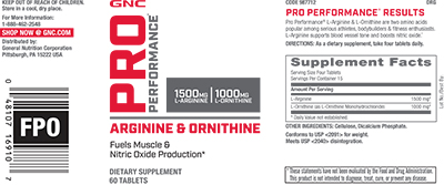 GNC Pro Performance® Arginine and Ornithine