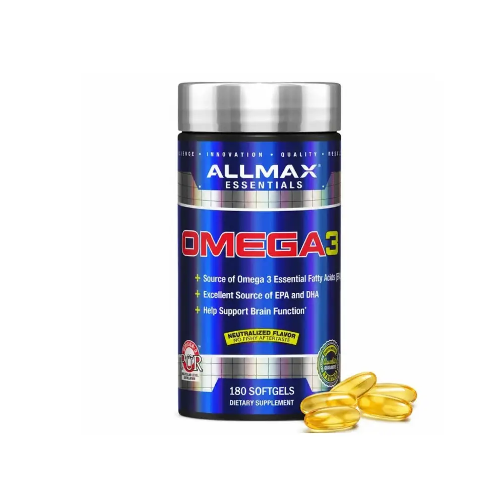 Allmax Omega-3 Fatty Acids Supplement مکمل امگا 3 (روغن ماهی) آلمکس | Allmax Omega-3 Fatty Acids Supplement - 1