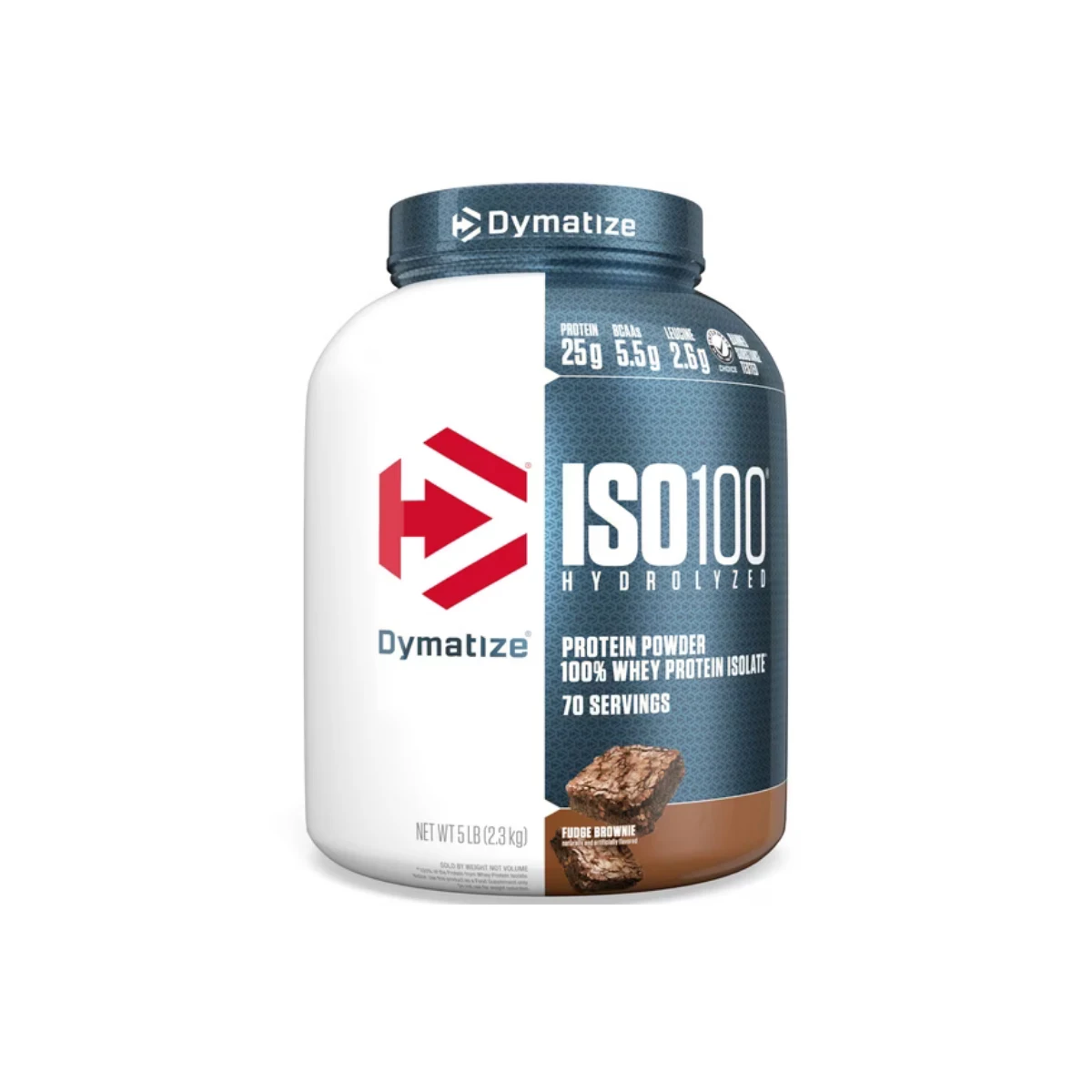 ISO 100® Whey Protein Isolate - Fudge Brownie 2.3kg (70 Servings)