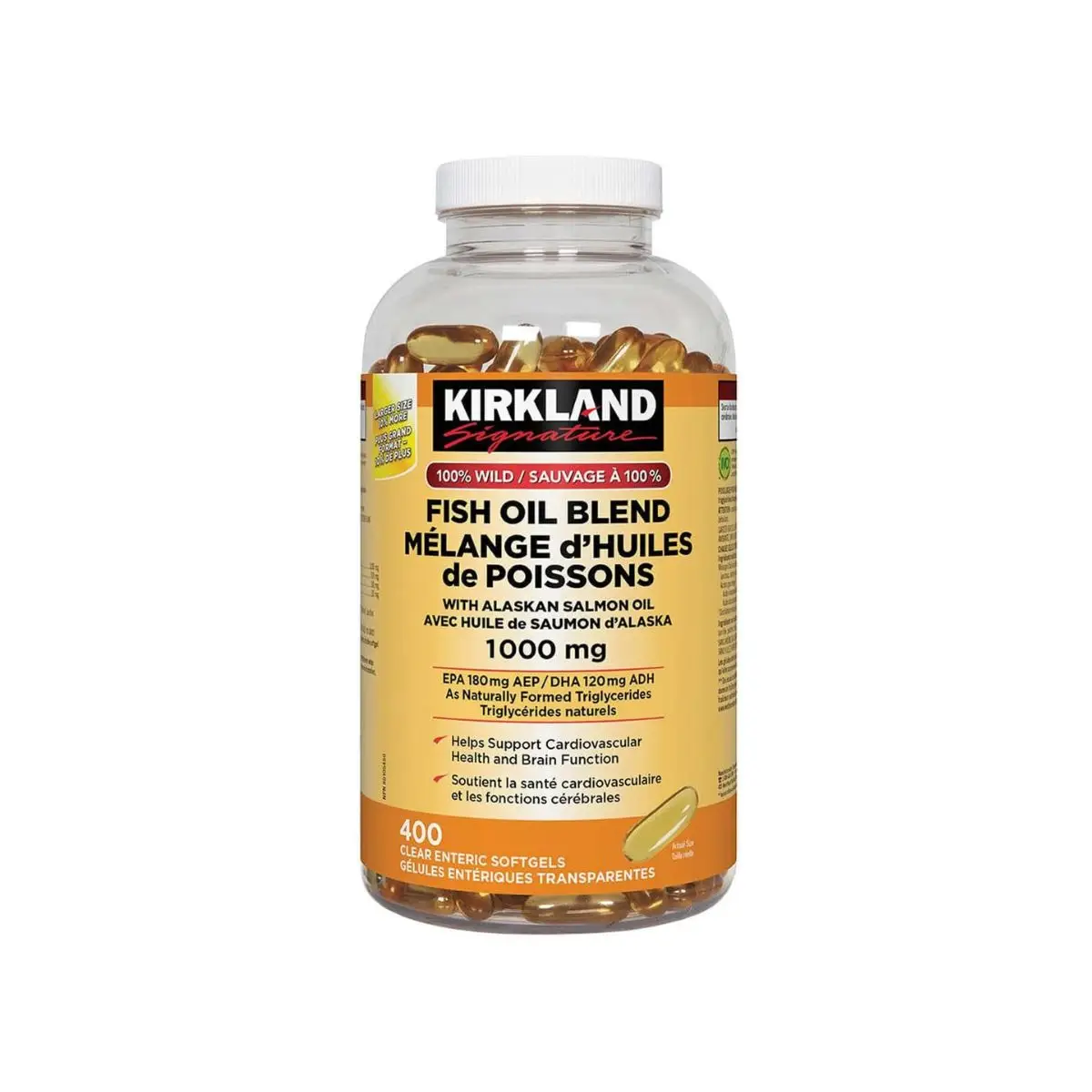 Kirkland Signature 100% Wild Alaskan Salmon Whole Fish Oil (2)