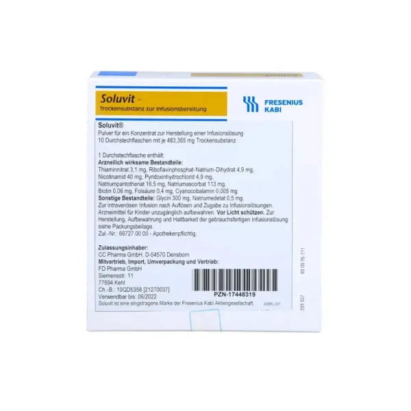 آمپول سولوویت-ان فرزنیوس کابی | Soluvit N